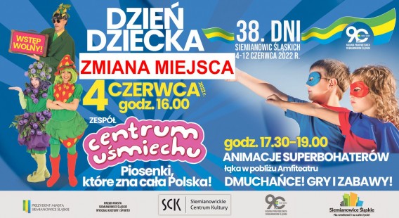 Plakat zapraszający na Dzień Dziecka