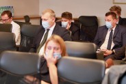 Siemianowiccy radni uczestniczący w XXXV sesji Rady Miasta.