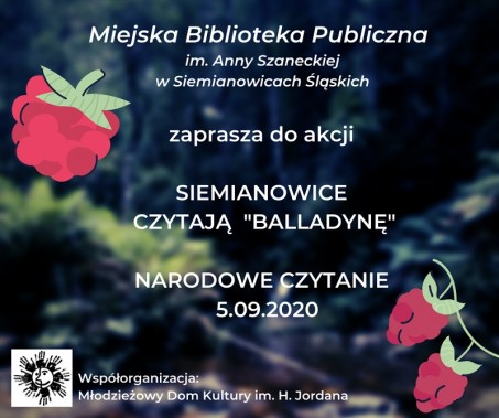 Narodowe Czytanie - plakat