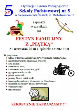 Afisz festynu