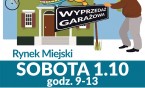 Wyprzedaż garażowa na rynku miejskim.