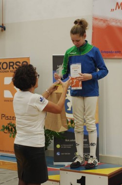 Tosia Halemba na najwyższym stopniu podium