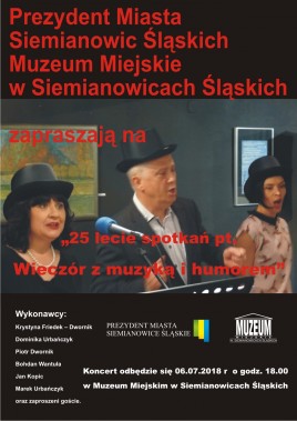 Wieczór z muzyką i humorem - plakat