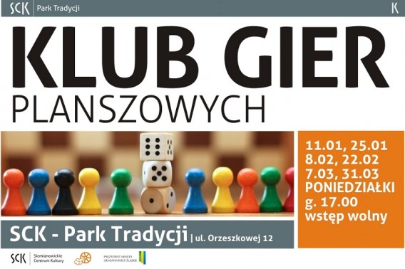 Klub Gier Planszowych - plakat