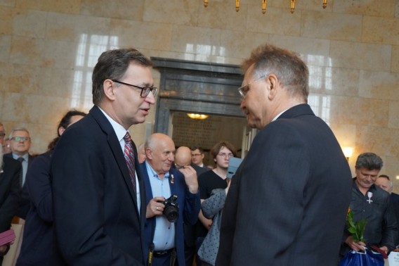 Dekoracja odznaczeniem Z. Janeczka