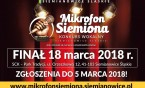 Mikrofon Siemiona 2018 - zbliża się koniec zgłoszeń