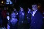 Grupa zwiedzających w Parku Górnik