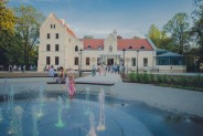 Widok na Pałac Rheinbabenów od strony Plant Michałkowickich