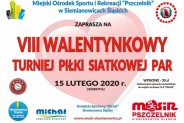 VII Walentynkowy Turniej Piłki Siatkowej Par - plakat