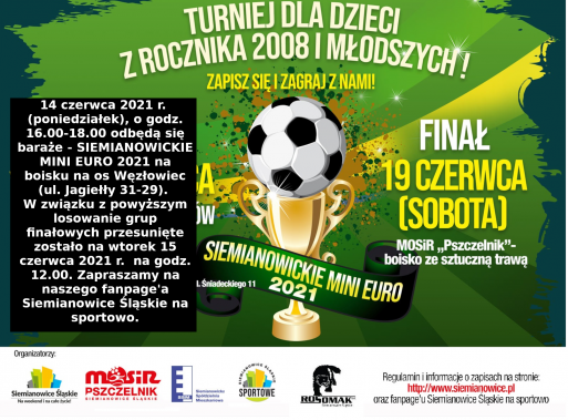 plakat SIEMIANOWICKIE MINI EURO 2021