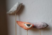 Ptaki z paper mache