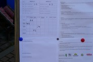 tablica przedstawiająca wyniki meczu