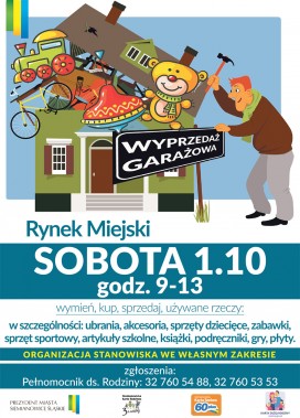 Wyprzedaż garażowa plakat