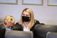 Siemianowiccy radni uczestniczący w XXXV sesji Rady Miasta.