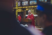 Odsłonięcie posągu św. Floriana na plantach przy kościele św. Antoniego.