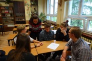 Młodzież ZSTiO Meritum z okazji udziału w ogólnopolskim programie „Szkoła - Ambasador Parlamentu…