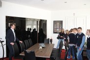 Gimnazjaliści z Katolika w prezydenckim gabinecie