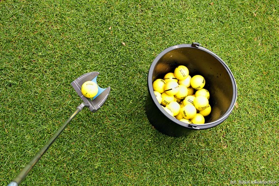 Zajęcia z Akademii Przedsiębiorczości na polu golfowym i sklepie modelarskim.