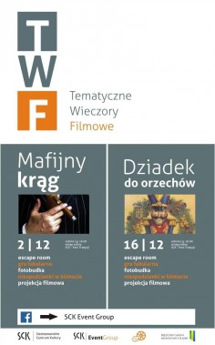 Tematyczne wieczory filmowe - plakat