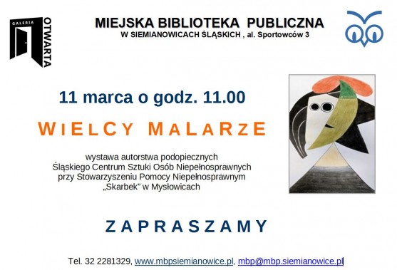 Wielcy malarze - plakat