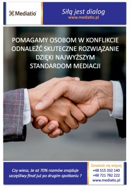 Plakat projektu - uścisk dłoni