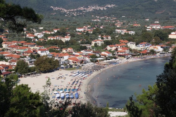 Nadmorskie miasteczko Skala Potamios
