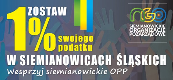 Afisz promujący akcję przekazywania procentu przy rozliczeniu podatkowym
