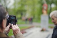 Odsłonięcie posągu św. Floriana na plantach przy kościele św. Antoniego.