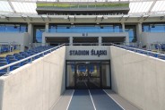 Stadion Sląski - tunel prowadzący na murawę i bieżnię