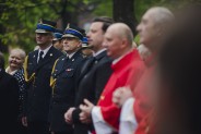 Odsłonięcie posągu św. Floriana na plantach przy kościele św. Antoniego.