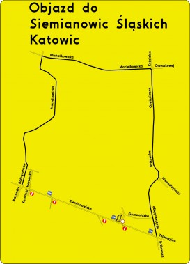 Utrudnienia na drogach na granicy Siemianowic Śląskich i Chorzowa-objazd