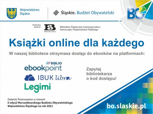 Ksiązki online dla każdego - plakat