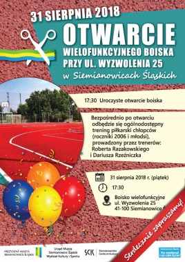 otwarcie boiska plakat