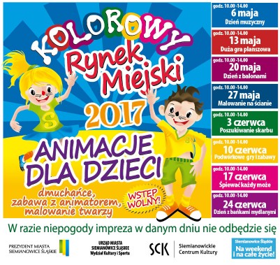 Kolorowy Rynek Miejski - plakat