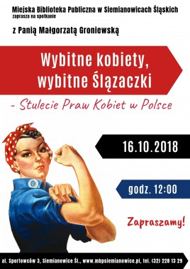 100-lecie Praw Kobiet - plakat