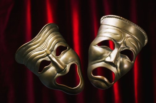 Maski teatralne - clipart