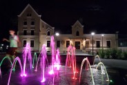 pałac Rheinbabenów - „Zameczek” nocą