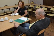 spotkanie przedstawicieli Młodzieżowej Rady Miasta i Siemianowickiej Rady Seniorów