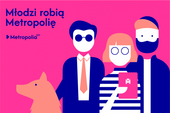 Plakat projektu "Młodzi robią Metropolię"