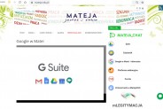 Zrzut strony internetowej ze zdalnym nauczaniem uczniów z powodu pandemii.