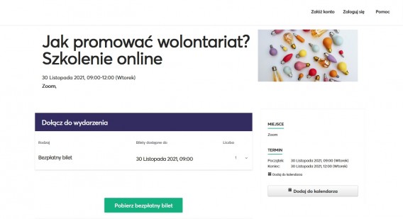 Infografika: jak promować wolontariat.