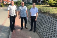 Odbiór techniczny nowego chodnika przy ul. Łokietka.