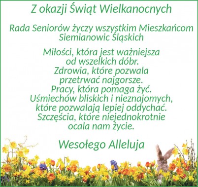 Życzenia Wielkanocne od rady Seniora