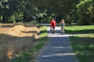 Ścieżka rowerowa wzdłuż ul. Dworskiej, na samym końcu, w lewo, skręcamy w Aleję Spacerową i…