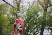 Odsłonięcie posągu św. Floriana na plantach przy kościele św. Antoniego.