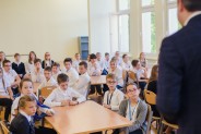 Nagrodzeni przez prezydenta miasta uczniowie siemianowickich szkół.