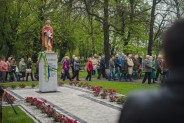 Odsłonięcie posągu św. Floriana na plantach przy kościele św. Antoniego.