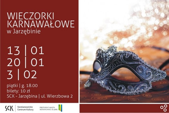 Wieczorki karnawałowe - plakat