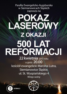Pokaz laserowy - plakat
