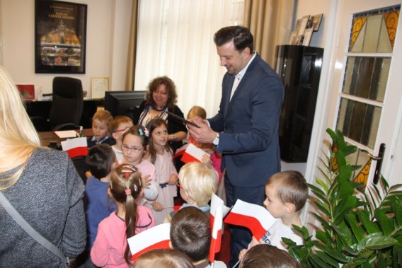 Przedszkolaki z wizytą u prezydenta.